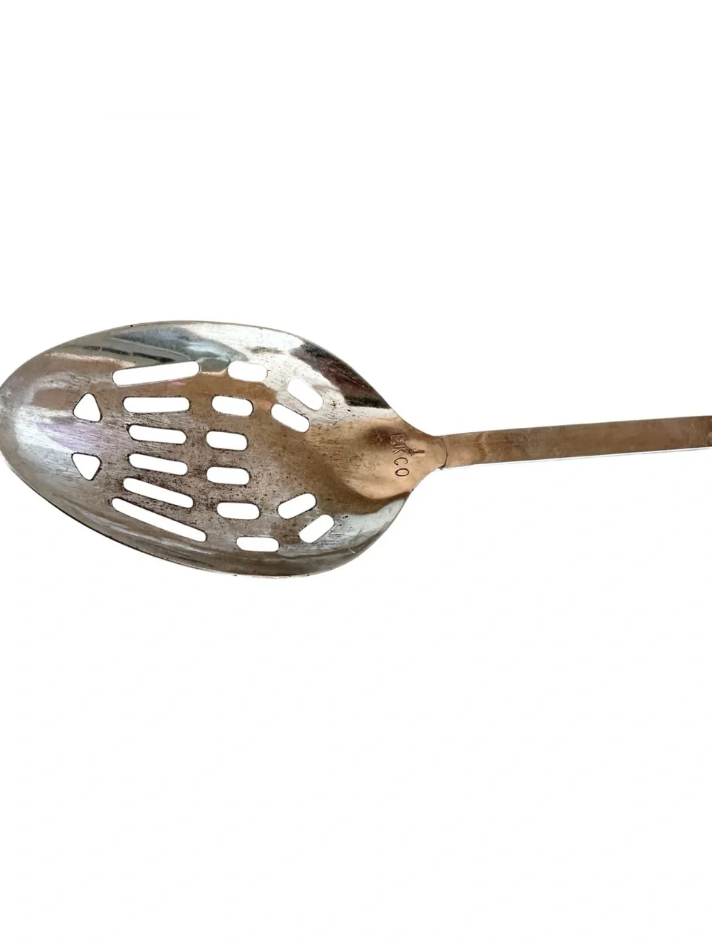 Ekco Vintage Stainless Steel Slotted Spoon 12” Made in Japan